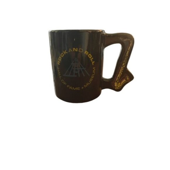 Vintage 1995 Rock & Roll Hall of Fame , Saxaphone Handle Coffee Mug: Cleveland - Picture 1 of 4